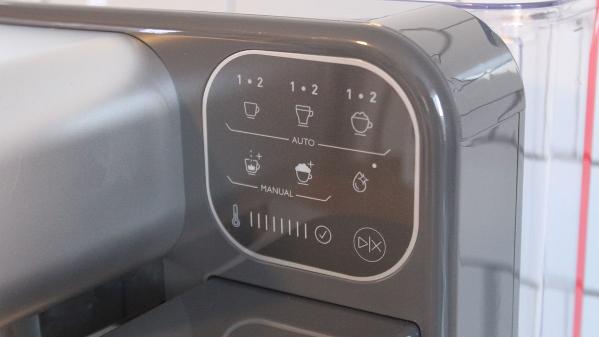 control panel of the mr coffee prima luxe