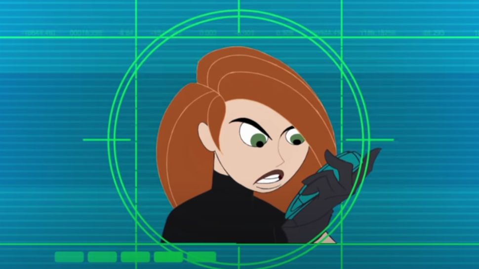 Kim Possible in the show's theme song, "Call Me, Beep Me.