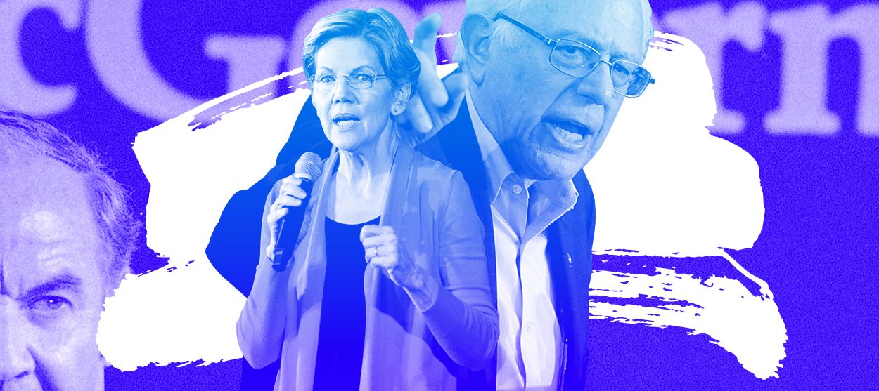 Elizabeth Warren and Bernie Sanders.