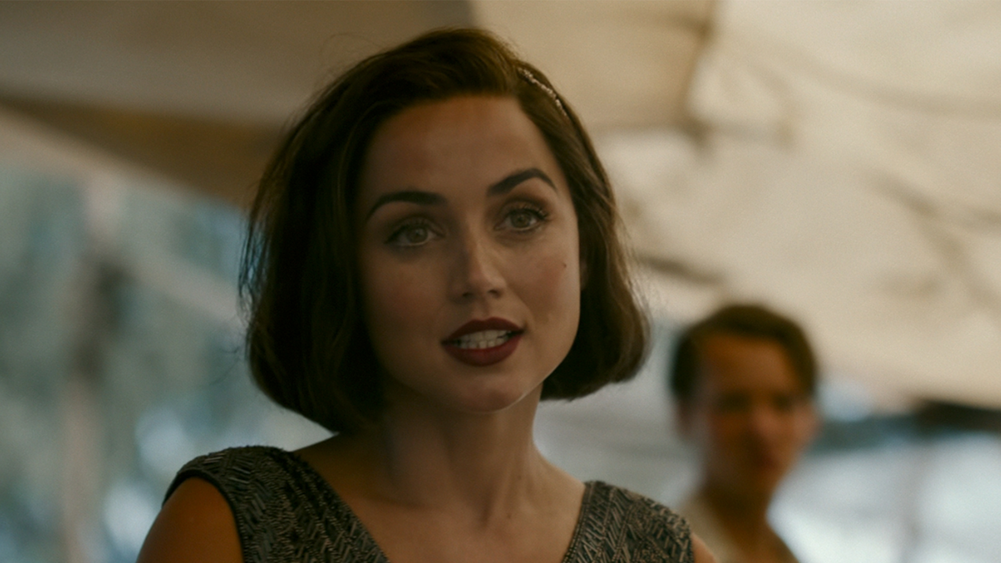A close up of Ana de Armas in Eden