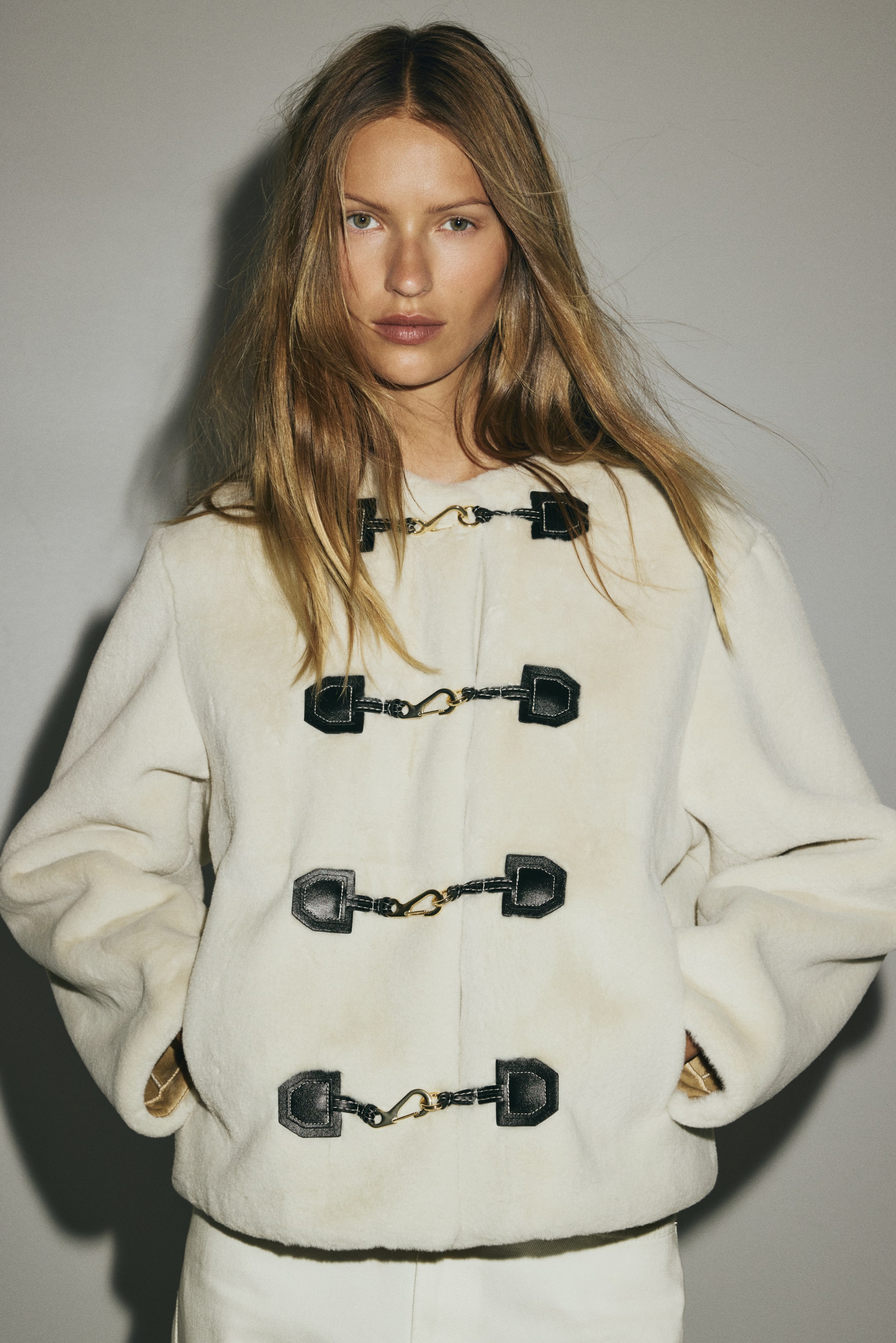 Duffle-Style Jacket - Black