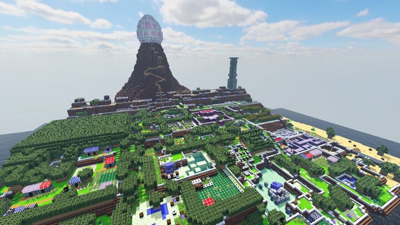 legends of zelda minecraft full map