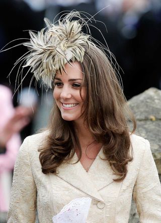 Kate Middleton wearing a fascinator