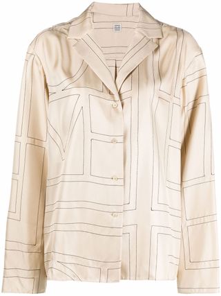 Monogram Silk Pyjama Shirt