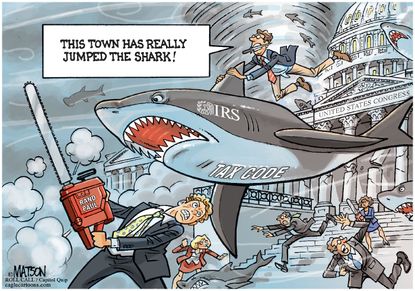 Political cartoon U.S. Rand Paul Tax Reform