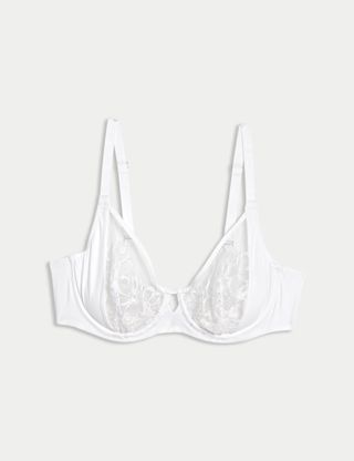 Embrace Embroidered Wired Full Cup Bra A-E