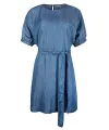 Chambray Denim Blue Tunic Mini Dress