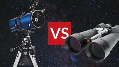 Binoculars vs telescopes for stargazing: Celestron Skymaster and Orion StarBlast II