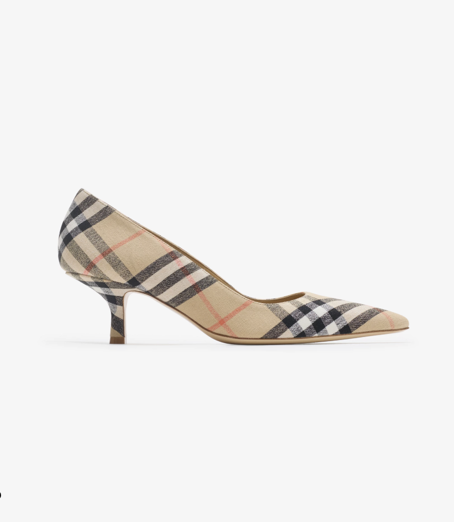 Burberry, Check Dame Pumps&amp;#8203;
