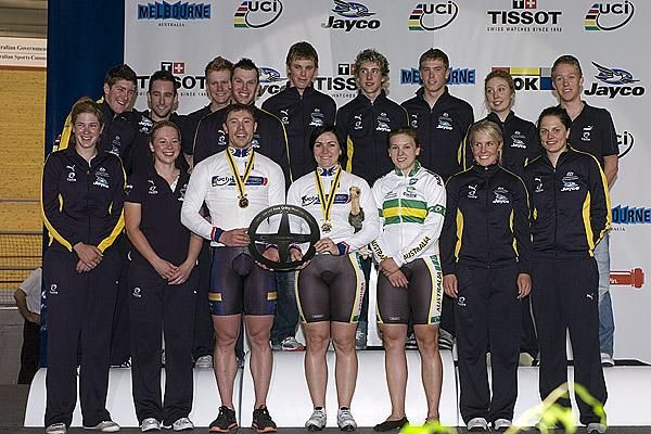 The Australian team took the honours as the most successful nation on the boards of Hisense Arena during the Melbourne leg of the 2009 Track World Cup.