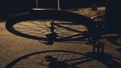 A fallen bicycle