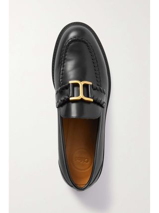 Marcie Embellished Leather Loafers