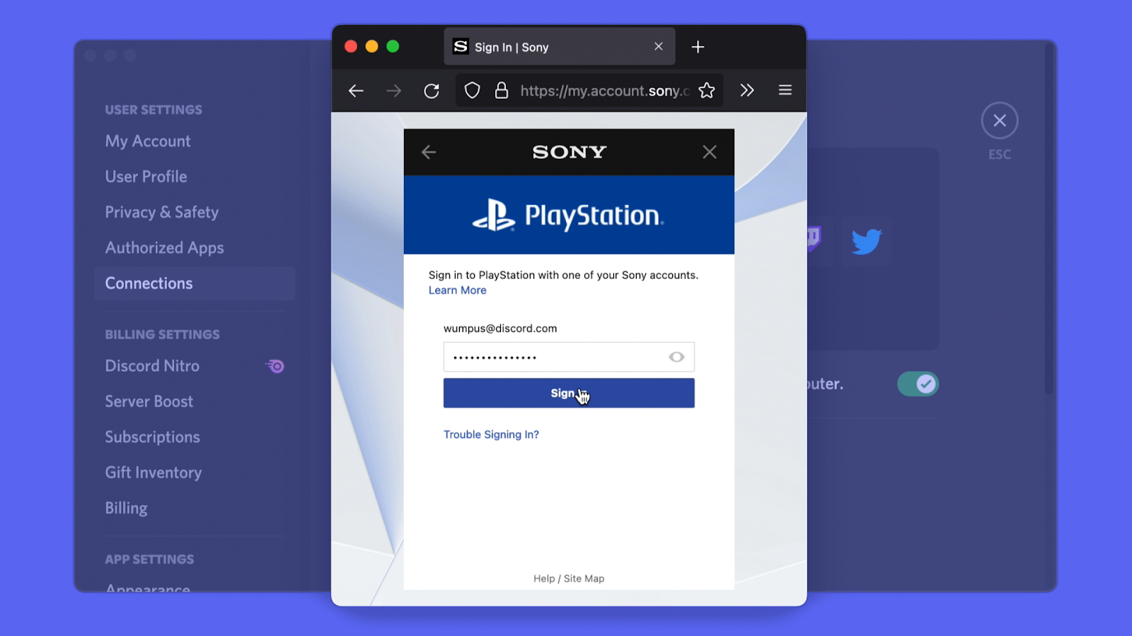 Intégration de votre compte PSN sur Discord