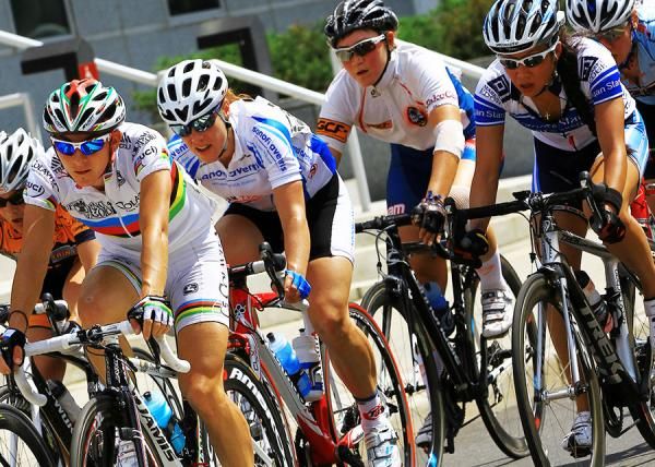 Kori Seehafer (Team Type 1) and Lenore Pipes (Guam National Team) know which wheel to follow.