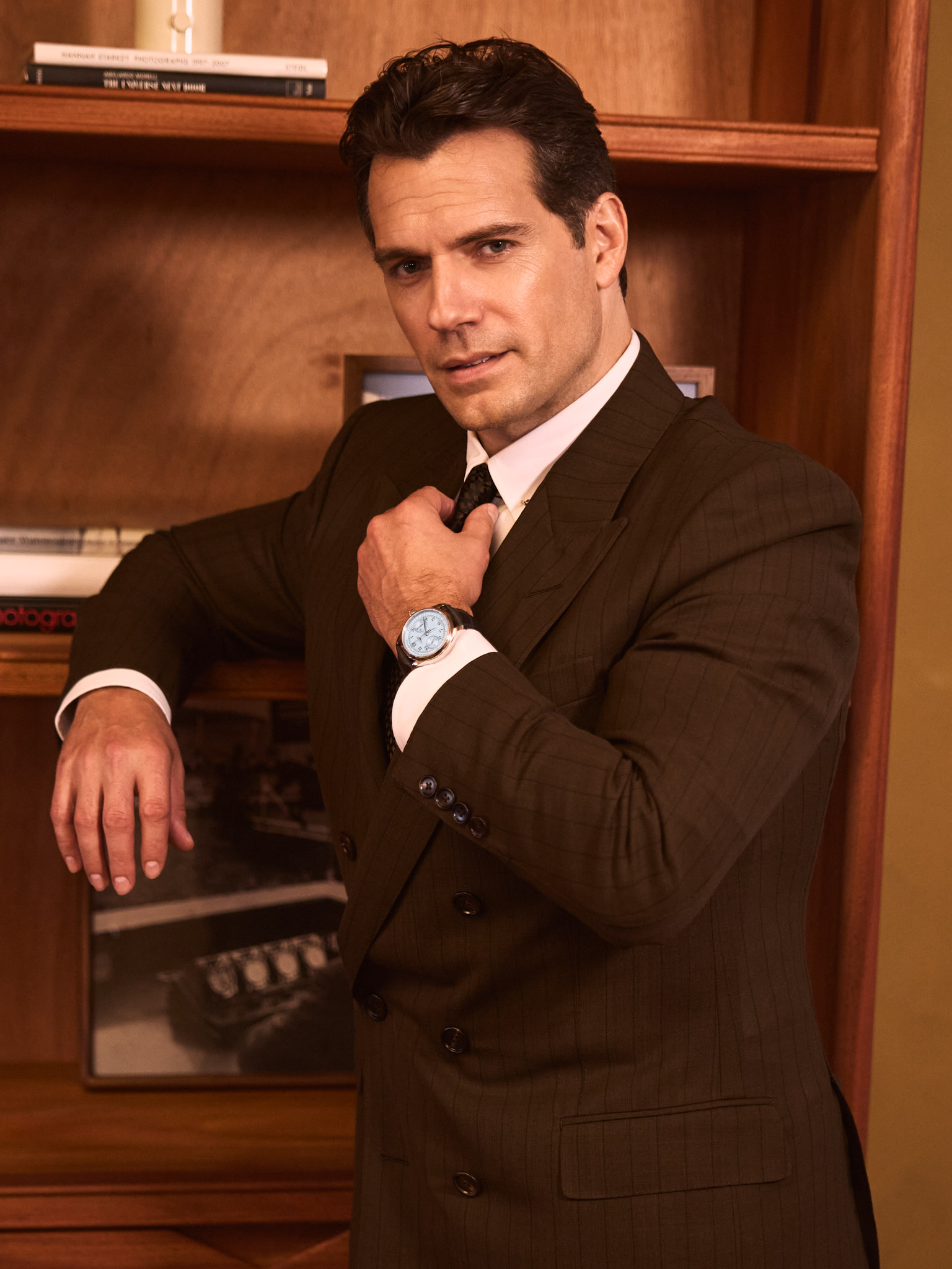Henry Cavill celebrating the launch of the Longines Master Collection at Quarters in NYC.
