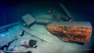 Crates on board the shipwreck may hold the lost furnishings of the Amber Room, which was looted from a Russian palace by invading German soldiers in 1941.