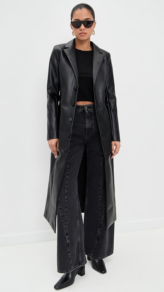 Joe's Jeans the Vegan Leather Long Coat