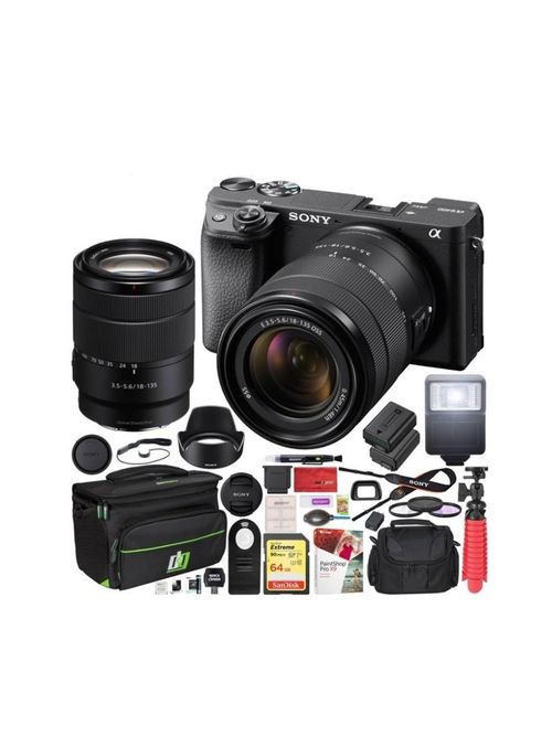 A6400 Mirrorless Camera with 18-135mm Lens Bundle