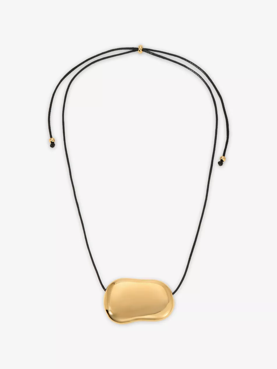 Julia Glass and Cord Pendant Necklace