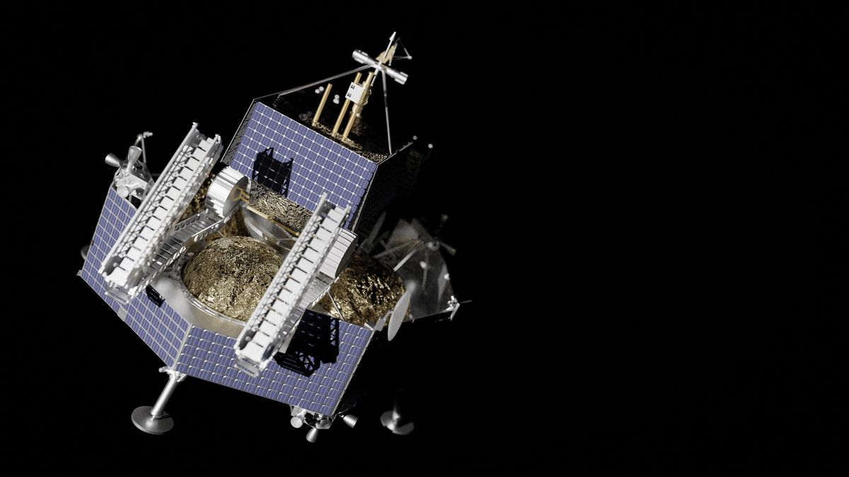 NASA's ice-hunting VIPER moon rover will ride a commercial Astrobotic Griffin lander to the moon in 2023.