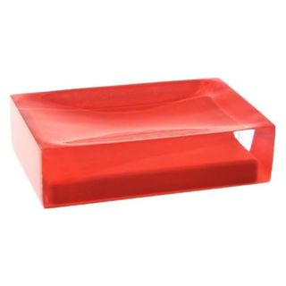 red soap dish