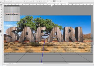safar in 3d text in Photoshop