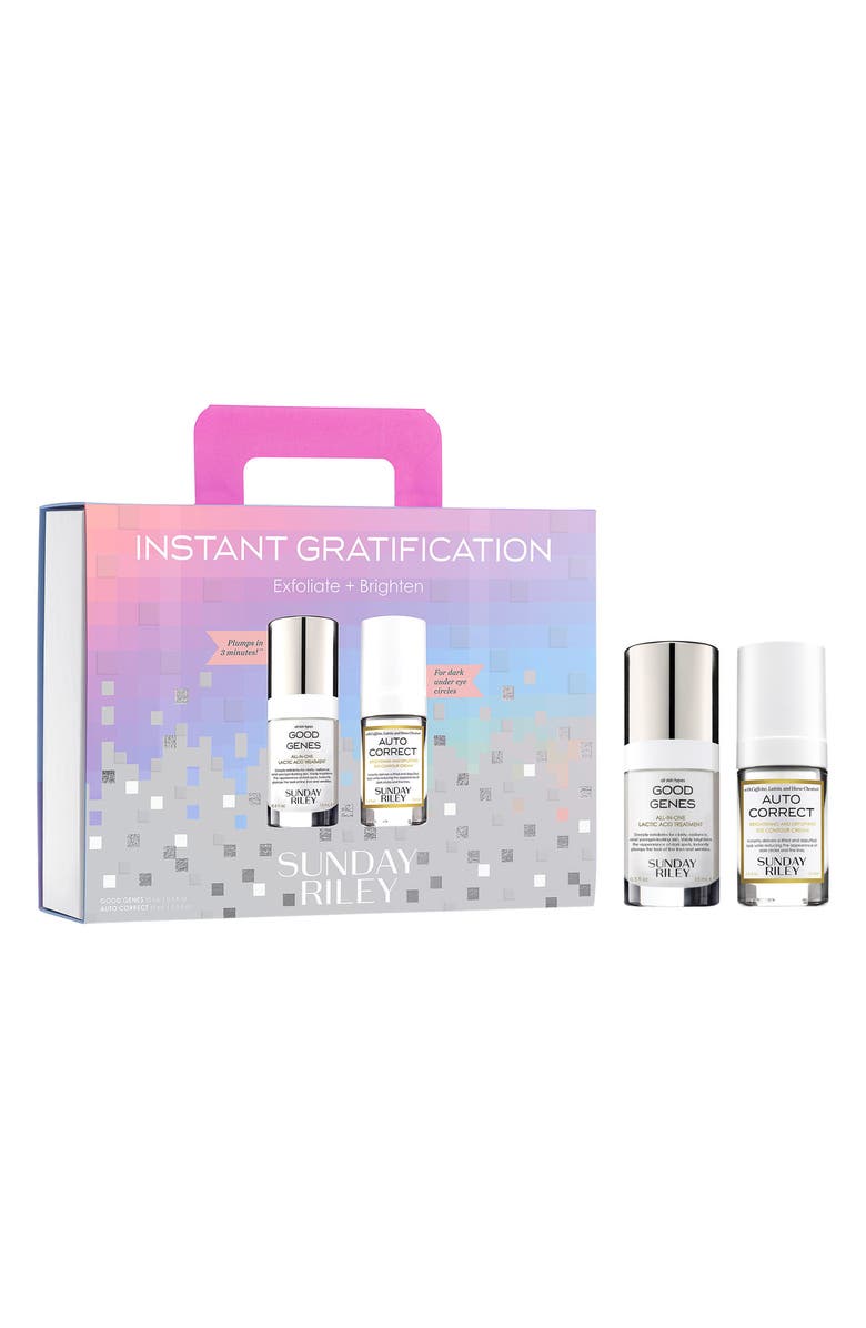 Instant Gratification Exfoliate &amp;amp; Brighten Gift Set (limited Edition) $115 Value