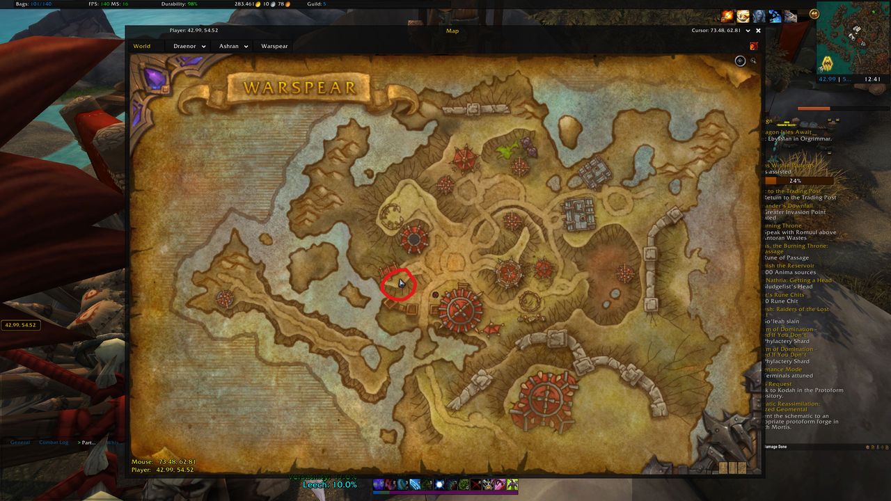 WoW timewalking vendor location