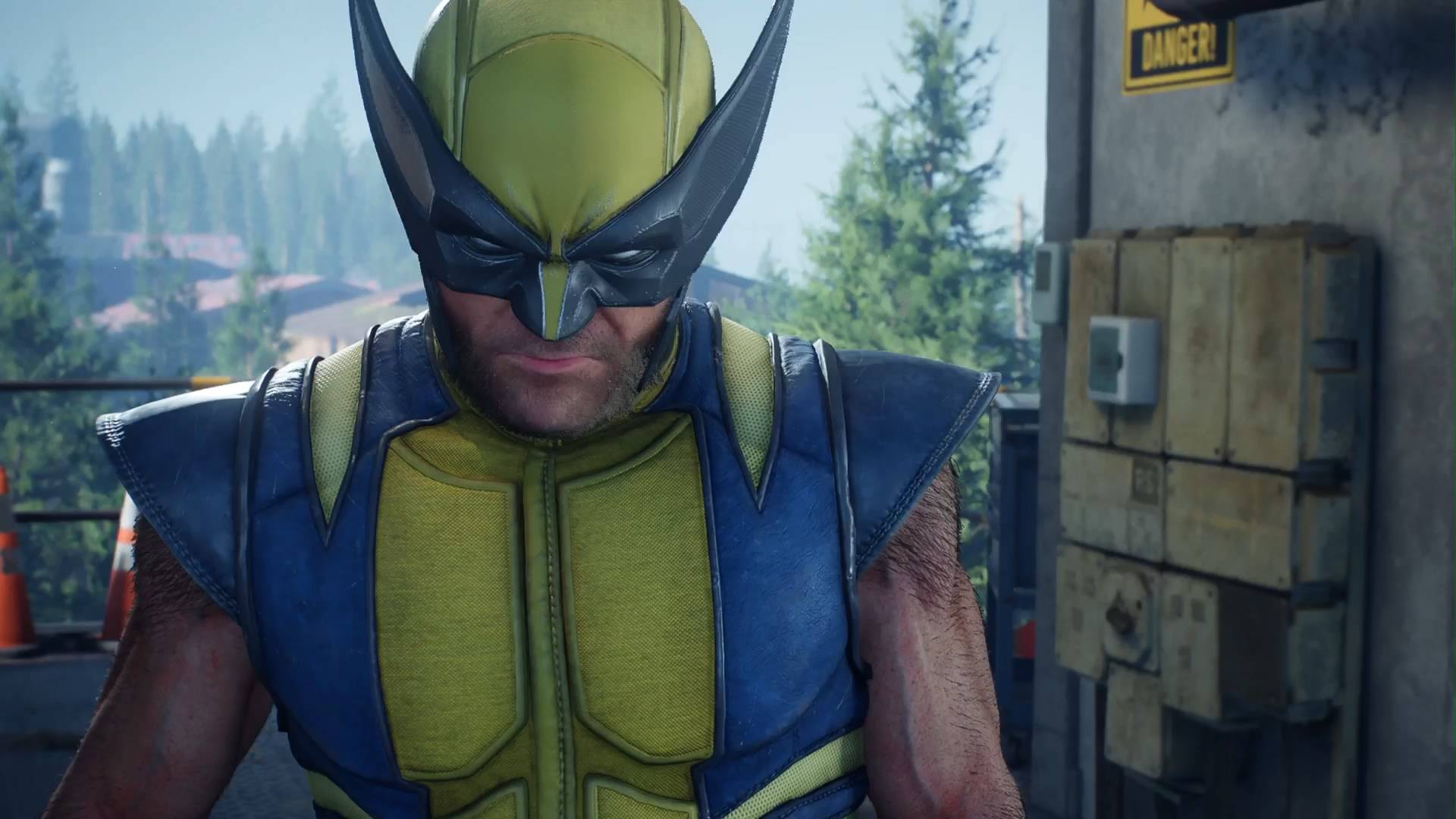 Marvel's Wolverine - Wolverine with his face screwed up as if sniffing a scent