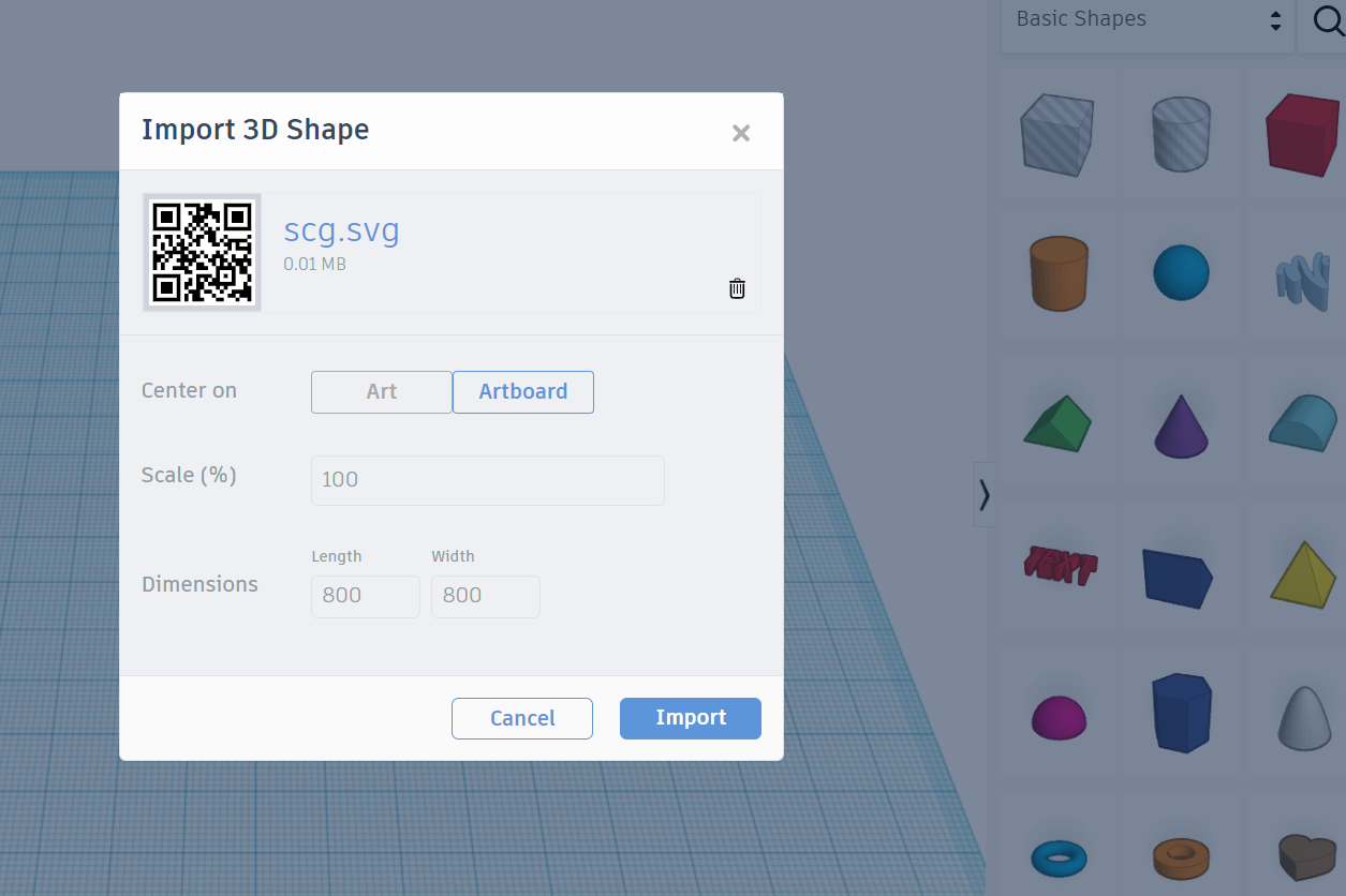 3D Print QR codes