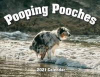2021 Pooping Pooches White Elephant Gag Gift Calendar