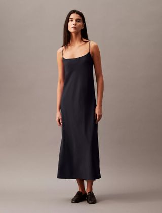 Calvin Klein, Vestido Midi Slip