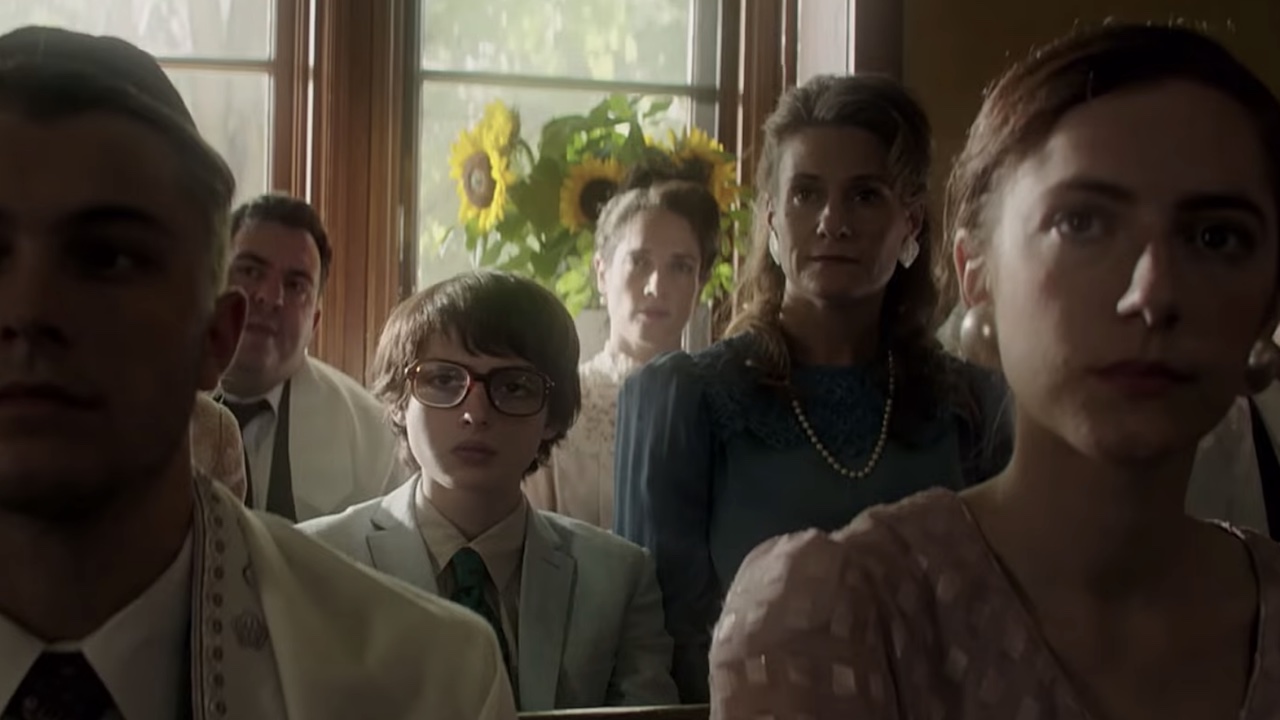 Richie and adult Marge in It's Bar Mitzvah scene.