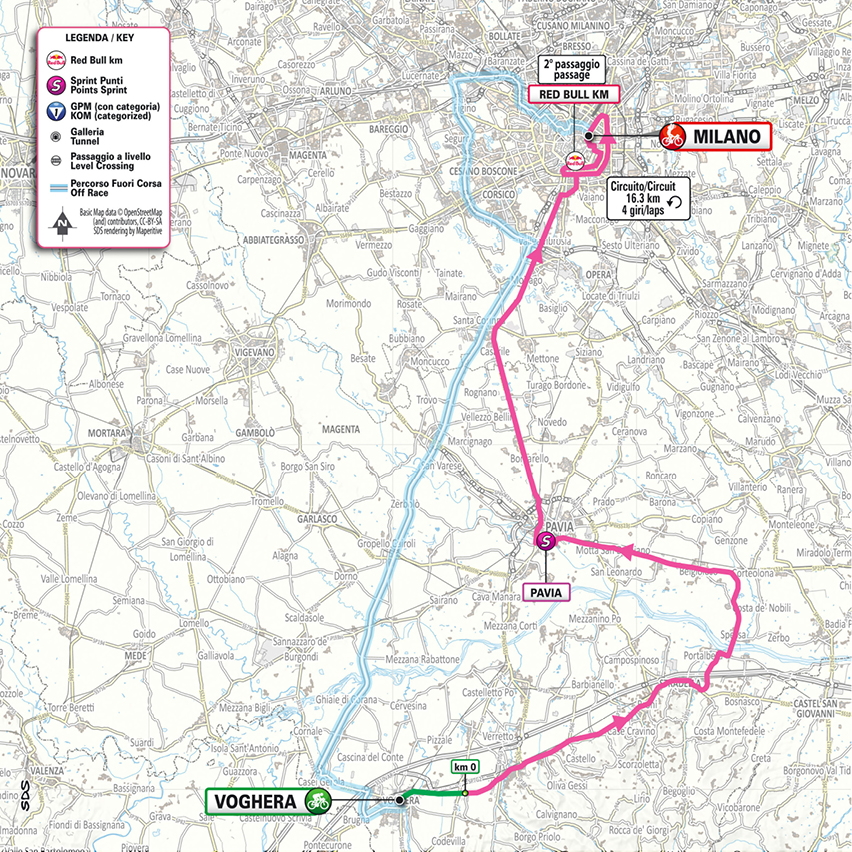 Route information for the 2026 Giro d'Italia