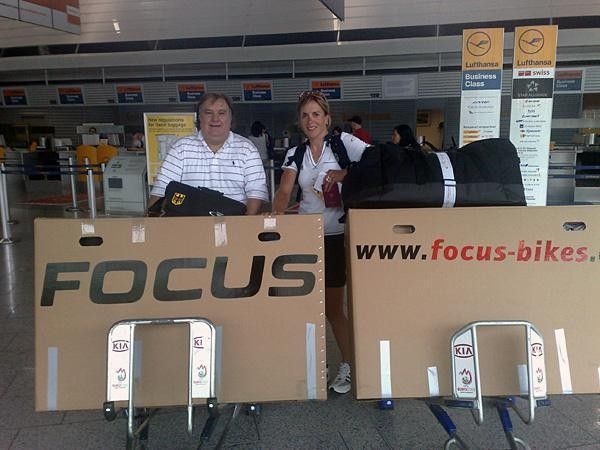 It's quite an involved process to get all that luggage to the races