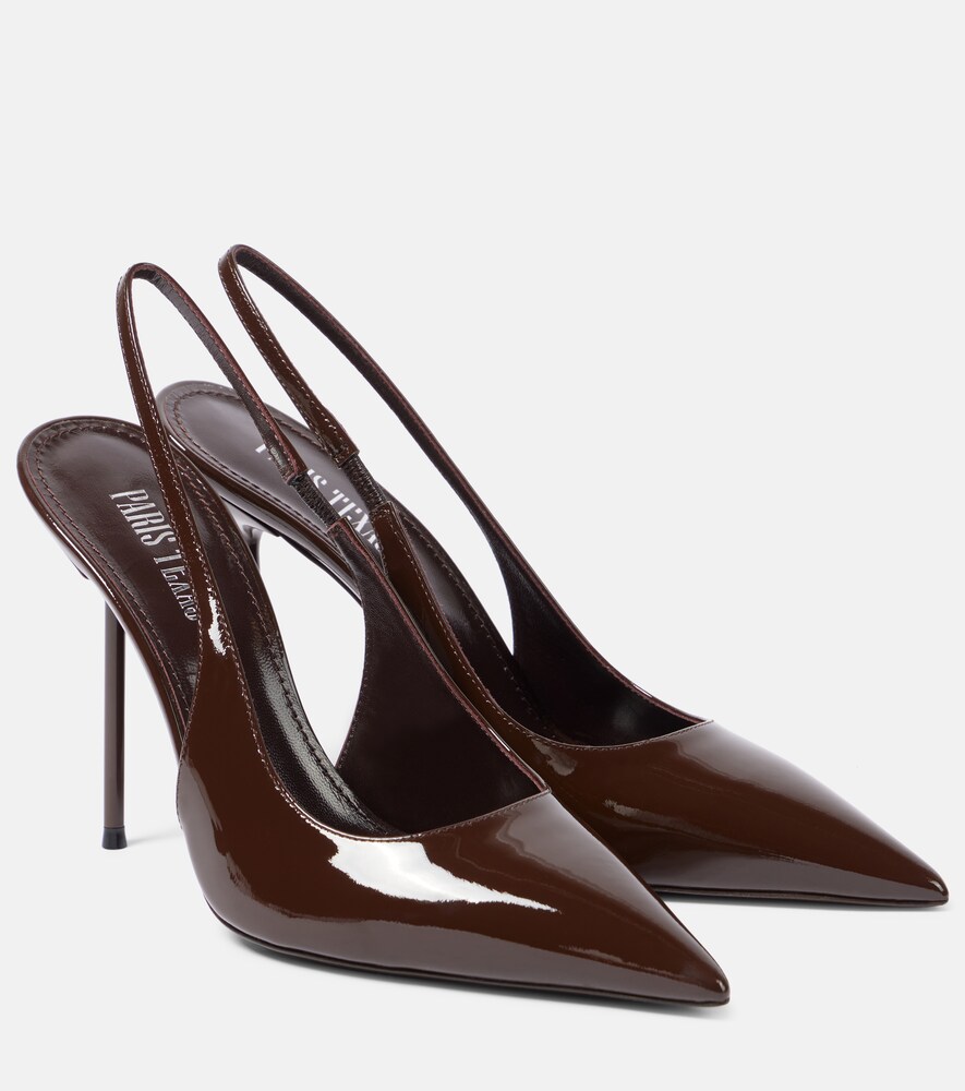 Lidia 105 Patent Leather Slingback Pumps