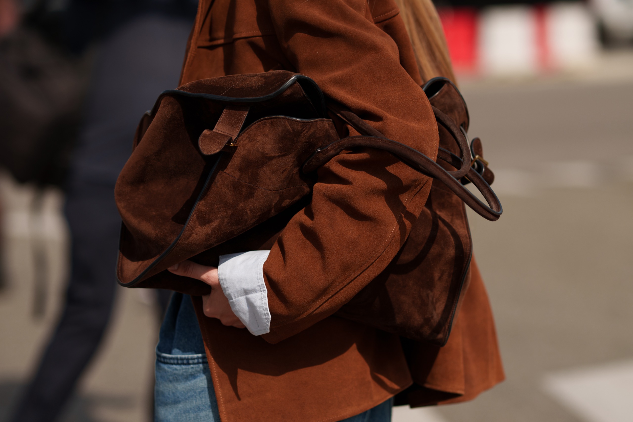 Suede bag