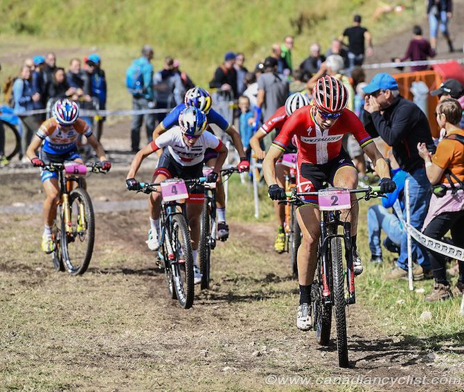Annika Langvad (Specialized Racing) attacks