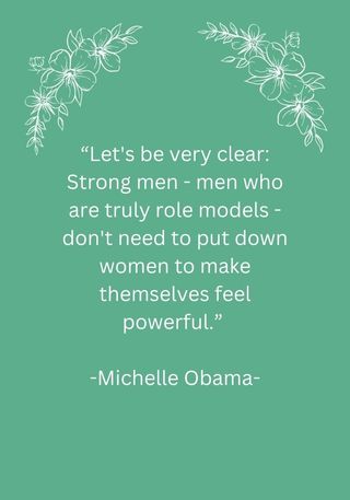 International Women's Day quote from Michelle Obama