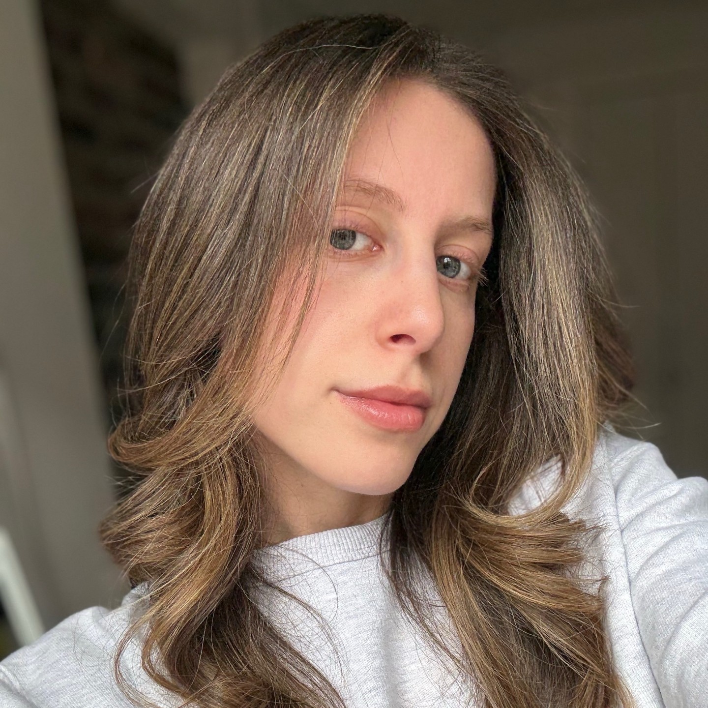 Photo of Jamie Schneider after testing the Rōz Salt Scalp Scrub