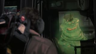 Slimer driving a bus in Ghostbusters II