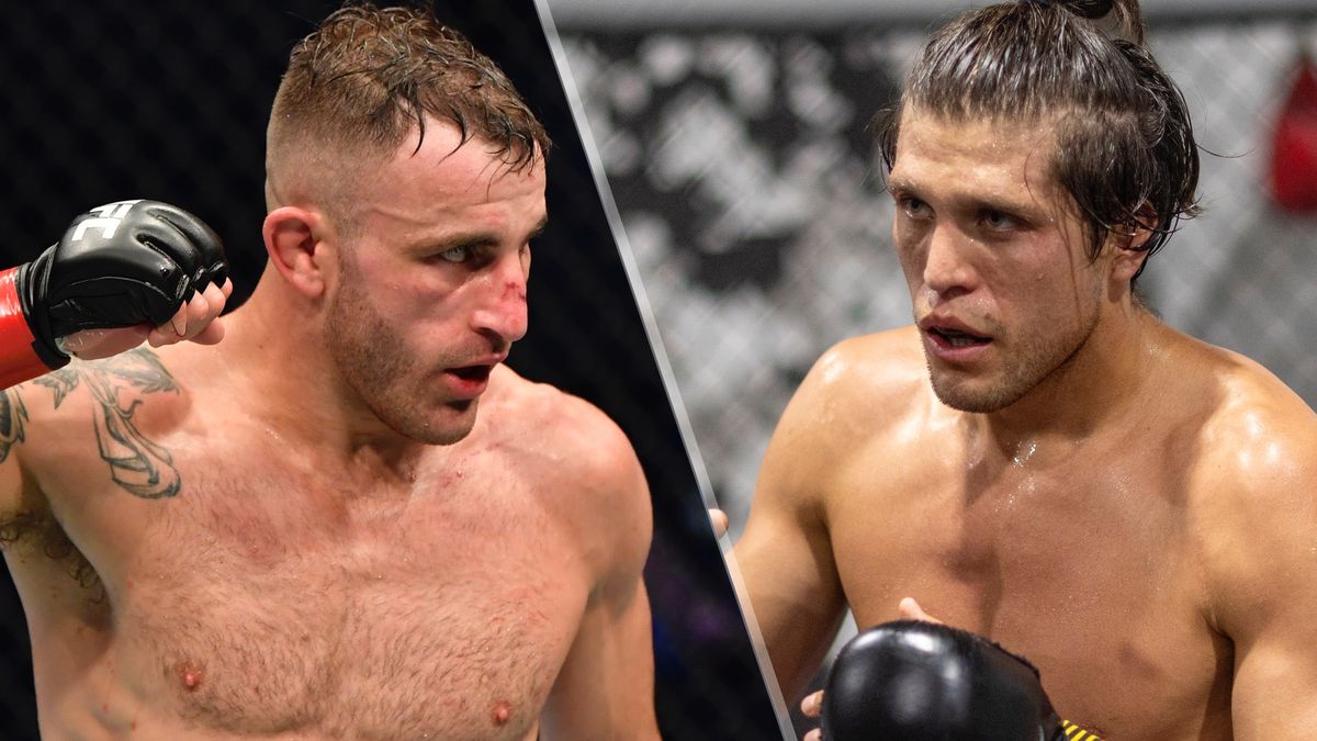 Alexander Volkanovski and Brian Ortega, who will clash in the main event of UFC 266