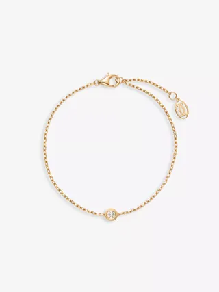 CARTIER, Cartier D'amour 18ct Yellow Gold and 0.13ct Diamond Bracelet