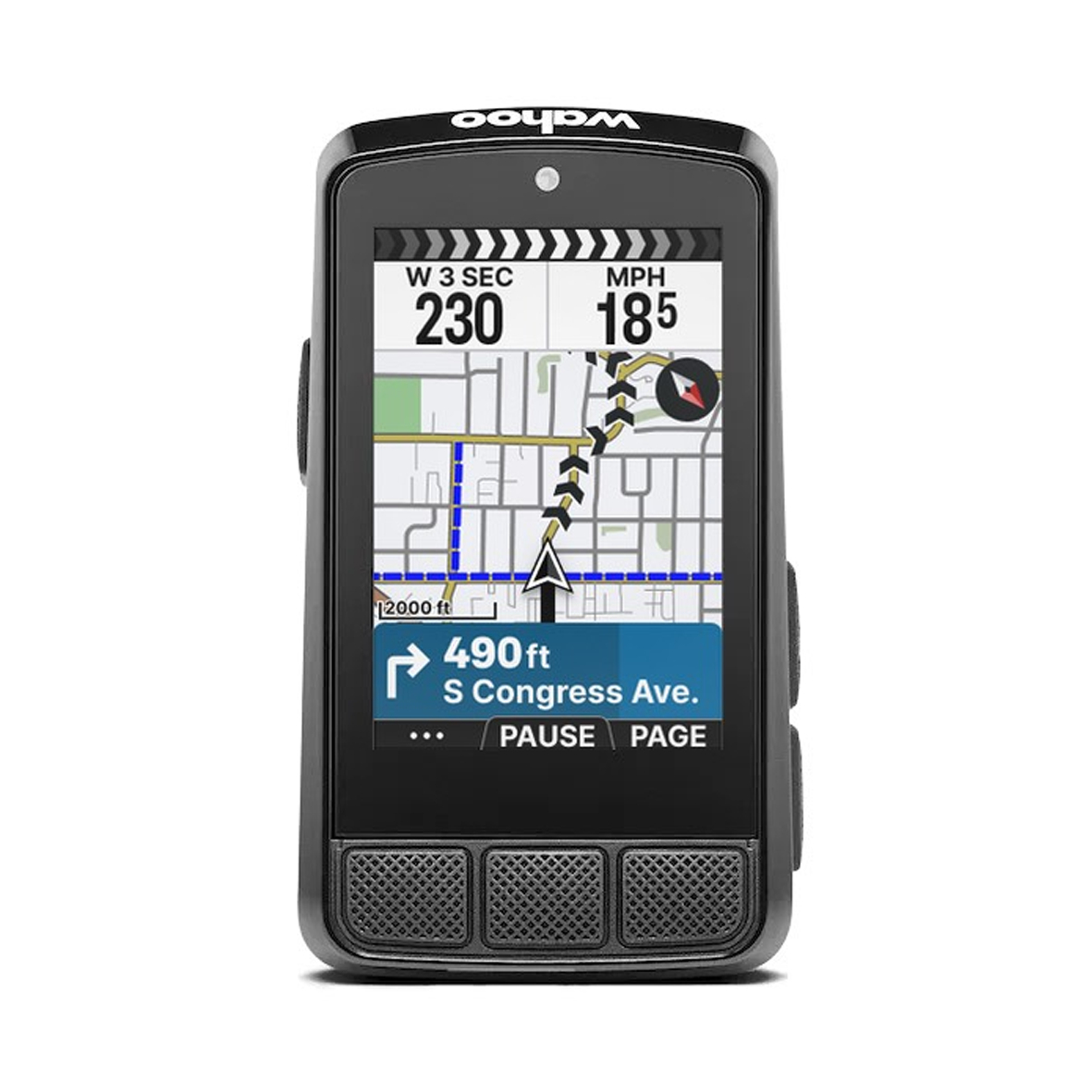 Wahoo Elemnt Bolt V3 on a white background