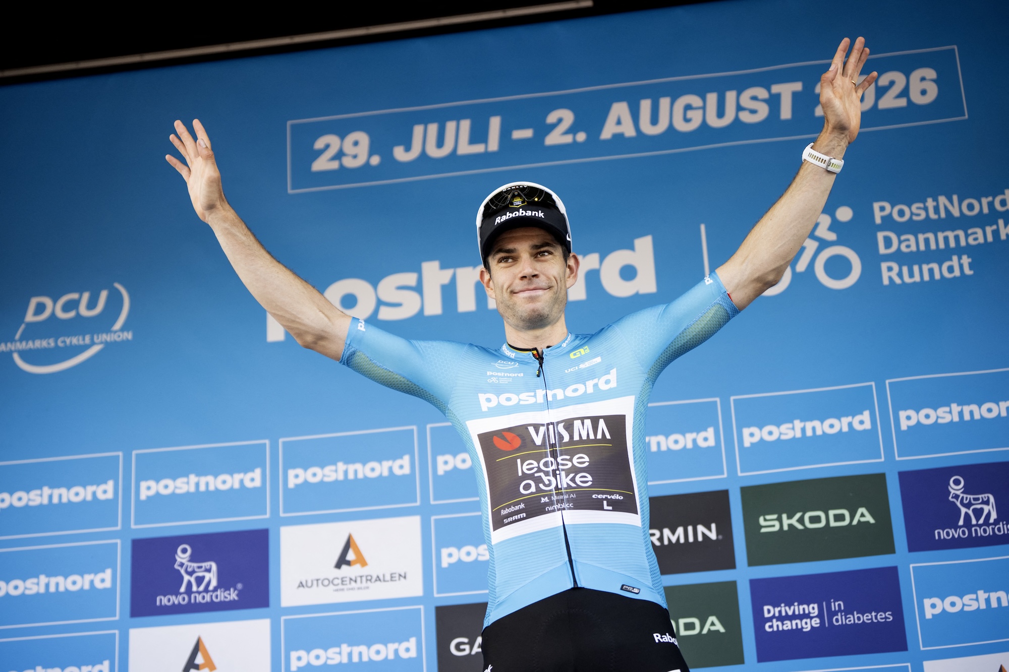 Wout van Aert (Visma-Lease a Bike) extended his GC lead with a victory on stage 3 at Tour of Denmark