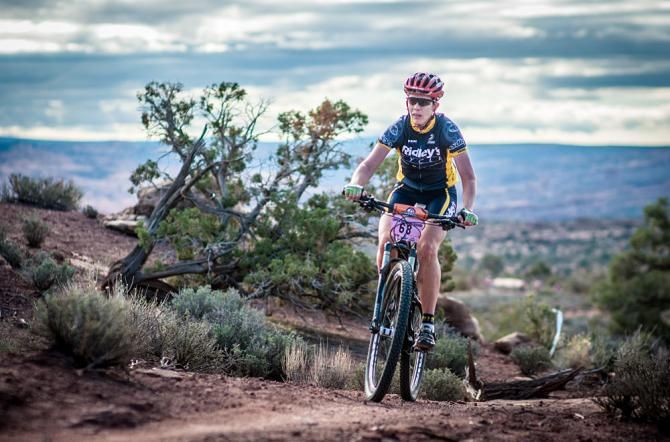 Kate Aardal (Ridley's Cycle) dominated the women's category at the Moab Rocks stage race
