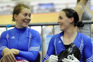 Jess Varnish and Victoria Pendleton, British track national championships 2011, day four
