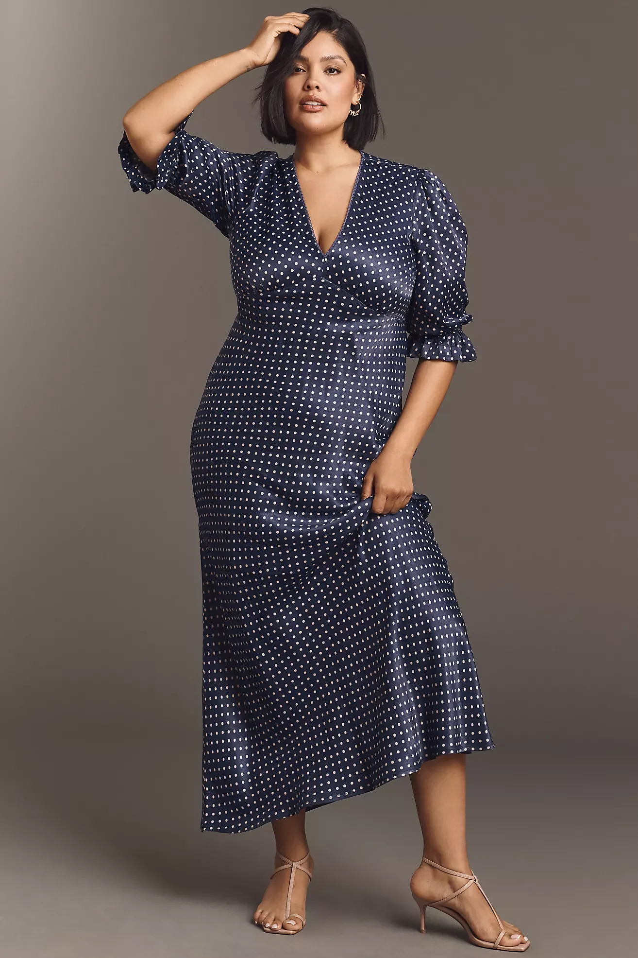 Bl-Nk V-Neck Maxi Dress
