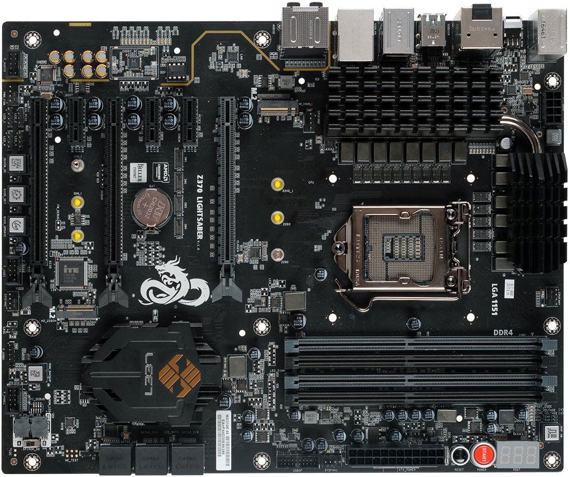 ECS whips out a ‘Lightsaber’ motherboard for Intel’s Coffee Lake CPUs | PC Gamer1122 x 939