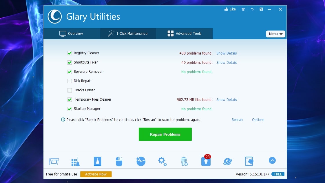 instal Glary Utilities Pro 5.208.0.237